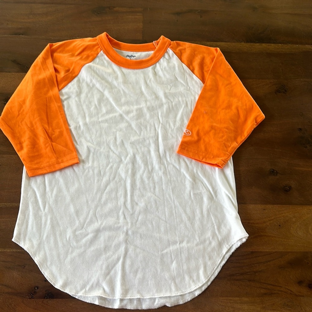 NWOT Rawlings 3/4 sleeve youth large baseball tee